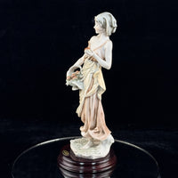 Thumbnail for Giuseppe Armani Florence Fresh Fruits Lady Figurine 14” Italy Home Decor 1987 .12