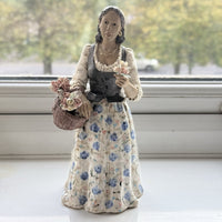 Thumbnail for Rare Castagna Florence Figurine Flower Seller - Signed Italy see pics1