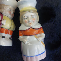 Thumbnail for Z Crown Staffordshire Jugs Toby Style Pair antique vintage kitchen  4