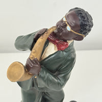 Thumbnail for Ceramic Jazz Musician Figurine Set Of 4 See The Pics African American Band Pair13