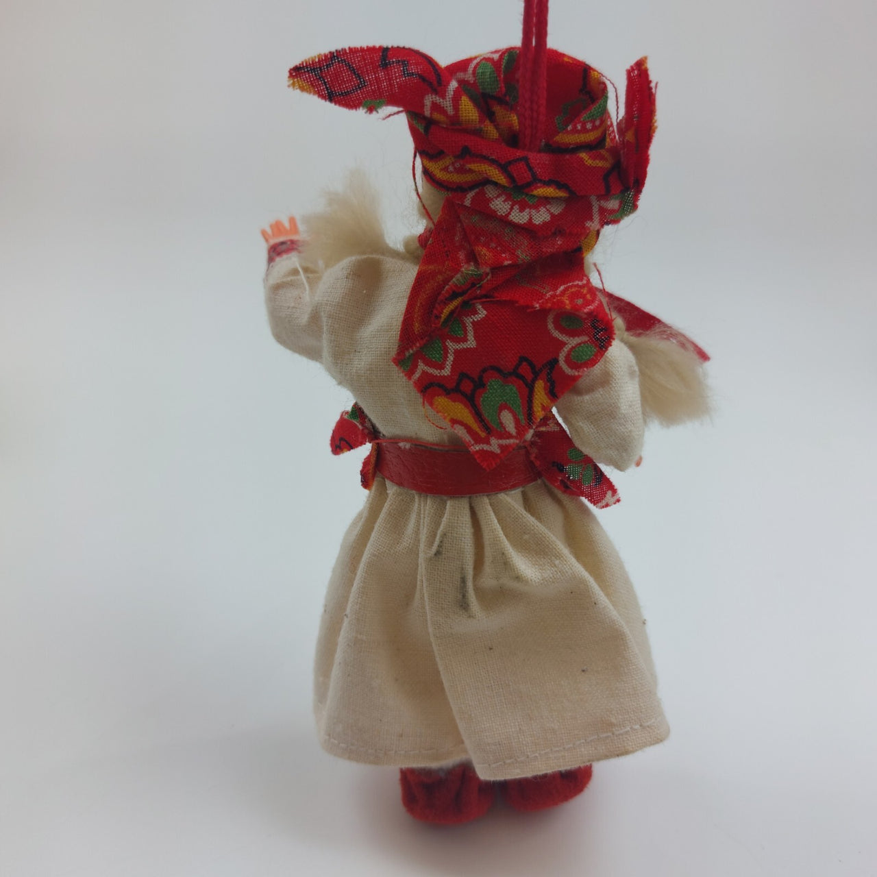 Vintage European Eastern Folk Doll in Traditional Dress with Embroidered Details5