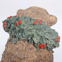 Thumbnail for Tom Silver Rubel Deer Christmas Bear Figurine - Collectible Festive Decor Resin10