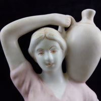 Thumbnail for Royal Dux Silky   Figurine  Porcelain -Woman with Water Jug and Dog 1960–1978 .3