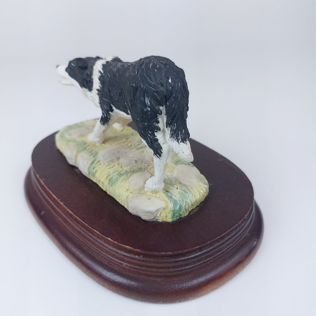 Leonardo Collection Border Collie Dog Figurine 3.25 Collectable 1993 Resin, Wood13