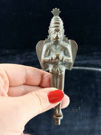 Thumbnail for Antique Indian Bronze 2-Faced Deity Figurine Tribal Ritual Statue 5.5” Rare11