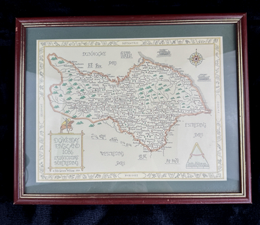 Domesday England 1086 framed Map - Euruicscire Nortreding by Garnons Williams.0