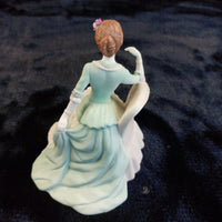 Thumbnail for Coalport Beau Monde Acceptable Clara Figurine 4.5in Porcelain Hand Decorate 19966