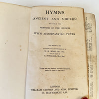 Thumbnail for Hymns &modern Ancient Old Leather Bound William Clowes Church Music Book 18895