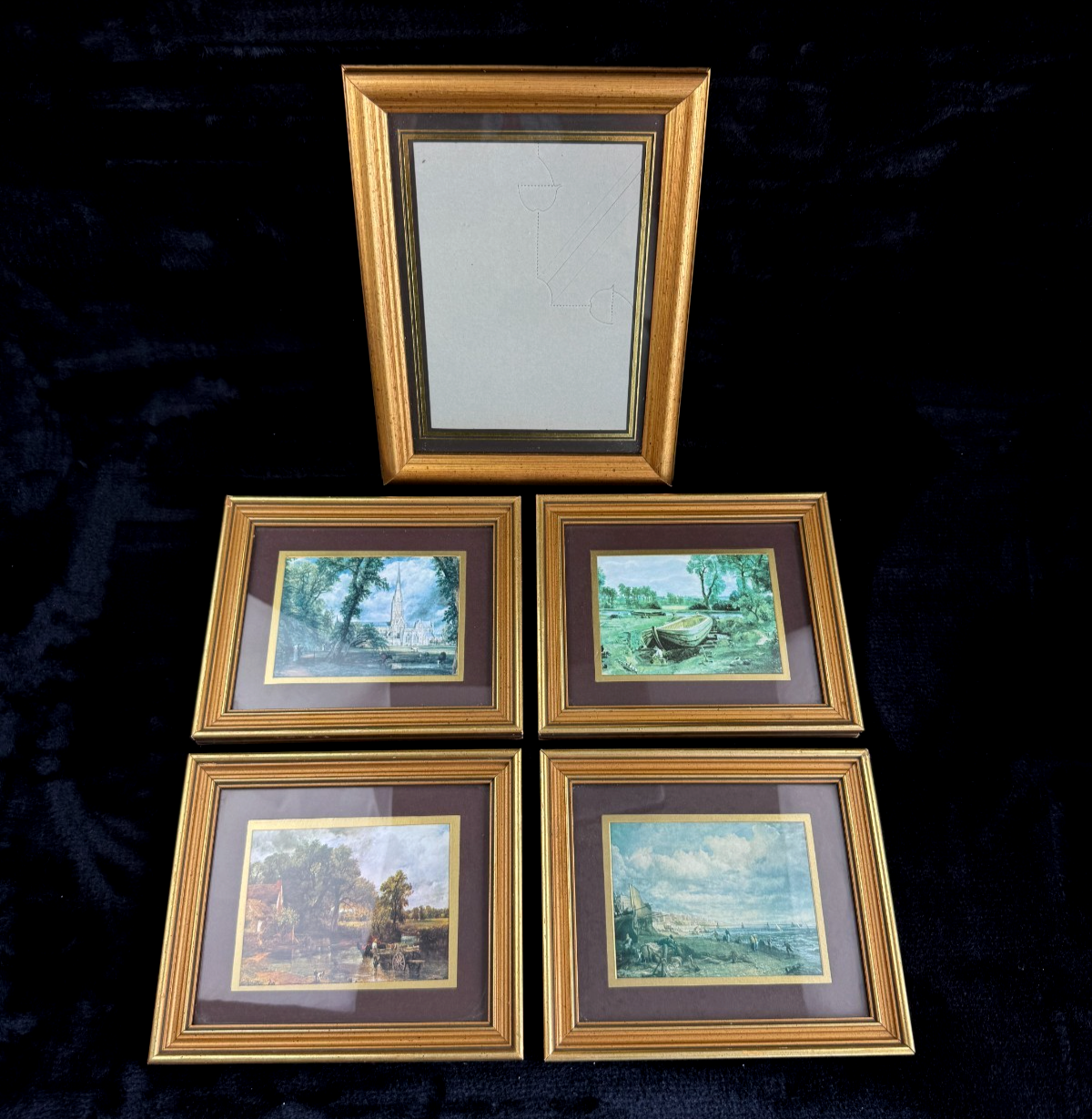 A Collection Classic of Art: Vintage Constable Prints Landscape & frame Set of 50