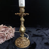 Thumbnail for Antique style Brass Baroque Table Lamp, 14 in, see the pictures Gold13
