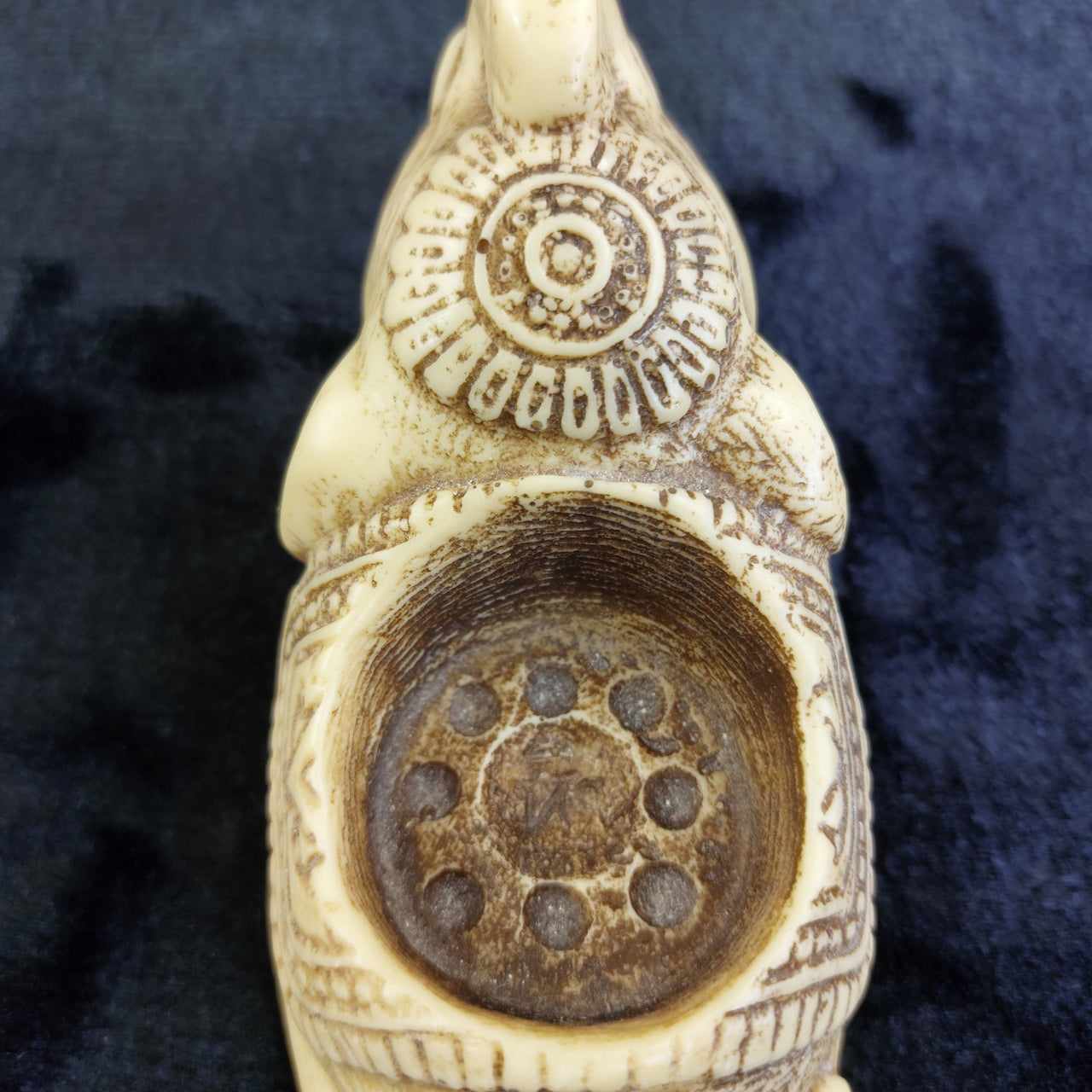 Handcarved Elephant Candle Holder Ceramic/ 14cm Pottery Collectable Germany9