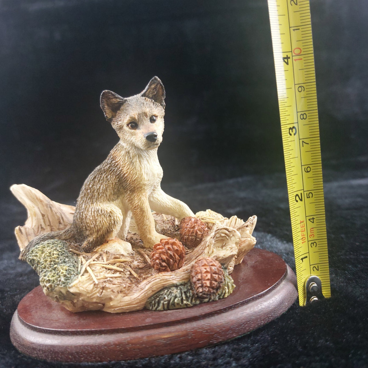 Fine Border Arts 1995 "First Time Out" Fox Cub Figurine STW01 - Signed, 3.75"15