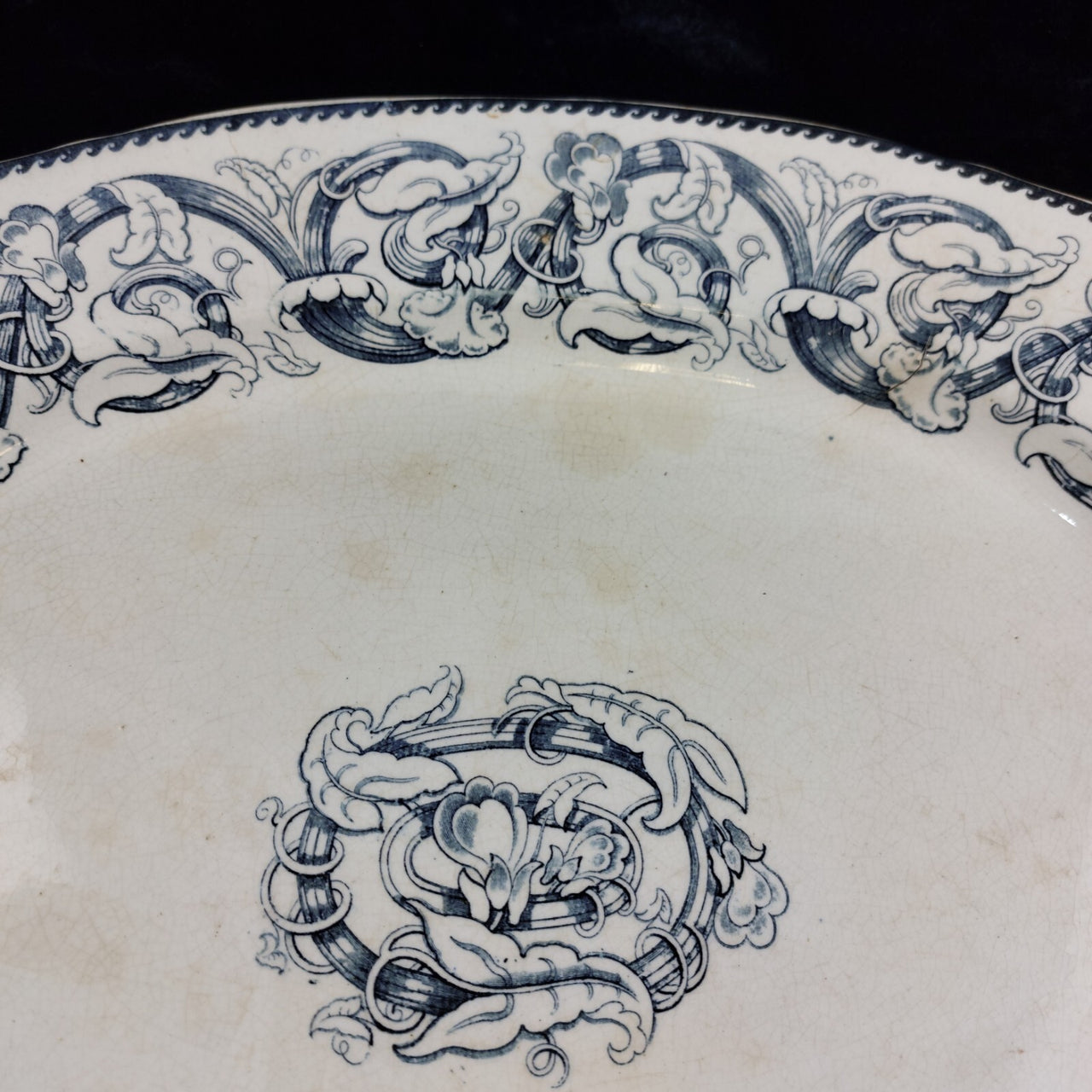 2* Antique large service plates1797-1861 T. Till & Son Wellington Transferware.12