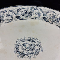 Thumbnail for 2* Antique large service plates1797-1861 T. Till & Son Wellington Transferware.12