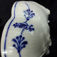 Thumbnail for Antique 1870s Royal Copenhagen Blue Fluted Leaf Candy Dish Gold Edge 1st Quality4