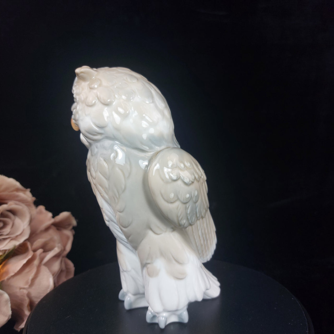 Nao Lladro Porcelain Owl Figurine 7" Handcrafted 1979 bookcase decor vtg2