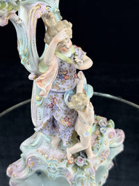 Thumbnail for Antique 1800s Sitzendorf Dresden Meissen Sty Porcelain Candelabra Rococo See Pic8