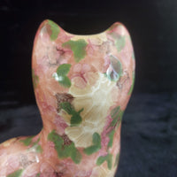 Thumbnail for Rose Park Cat Pair Good Floral Crackle Glaze 8.5