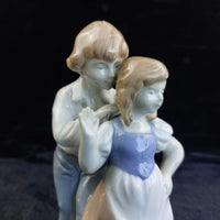 Thumbnail for Grafenthal Porcelain Figurine GDR Boy & Girl German Vintage Art  Germany. 7.5in3