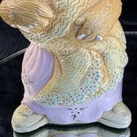 Thumbnail for Rare Vintage Pepinware HandPainted Rabbit Figurines Mr. & Mrs. Flopsy Wallasey10