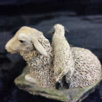 Thumbnail for M Leadbetter Cornwall 1978â80 Figurines â Sheep with Lambs & Ram Rustic Set 5