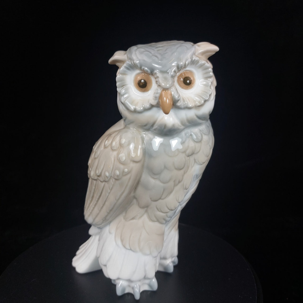 Nao Lladro Porcelain Owl Figurine 7" Handcrafted 1979 bookcase decor vtg3