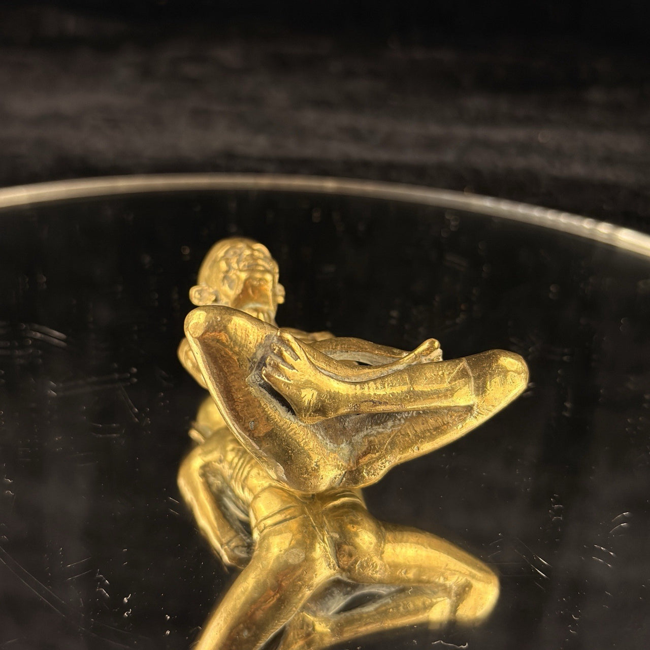 Antique Brass Indian Starving Buddha Statue – 3” Fasting Siddhartha Figurin10