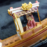 Thumbnail for Middle Eastern Sultan’s Boat Figurine Hand Painted Wood Resin Model decor   20cm14