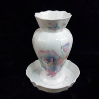 Thumbnail for Aynsley Little Sweetheart Vase with Underplate Floral Bone China United Kingdom3