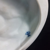 Thumbnail for Volkstedt Figurine Porcelain Woman Child Dog Crown N Mark 30cm/12in German 1489g21