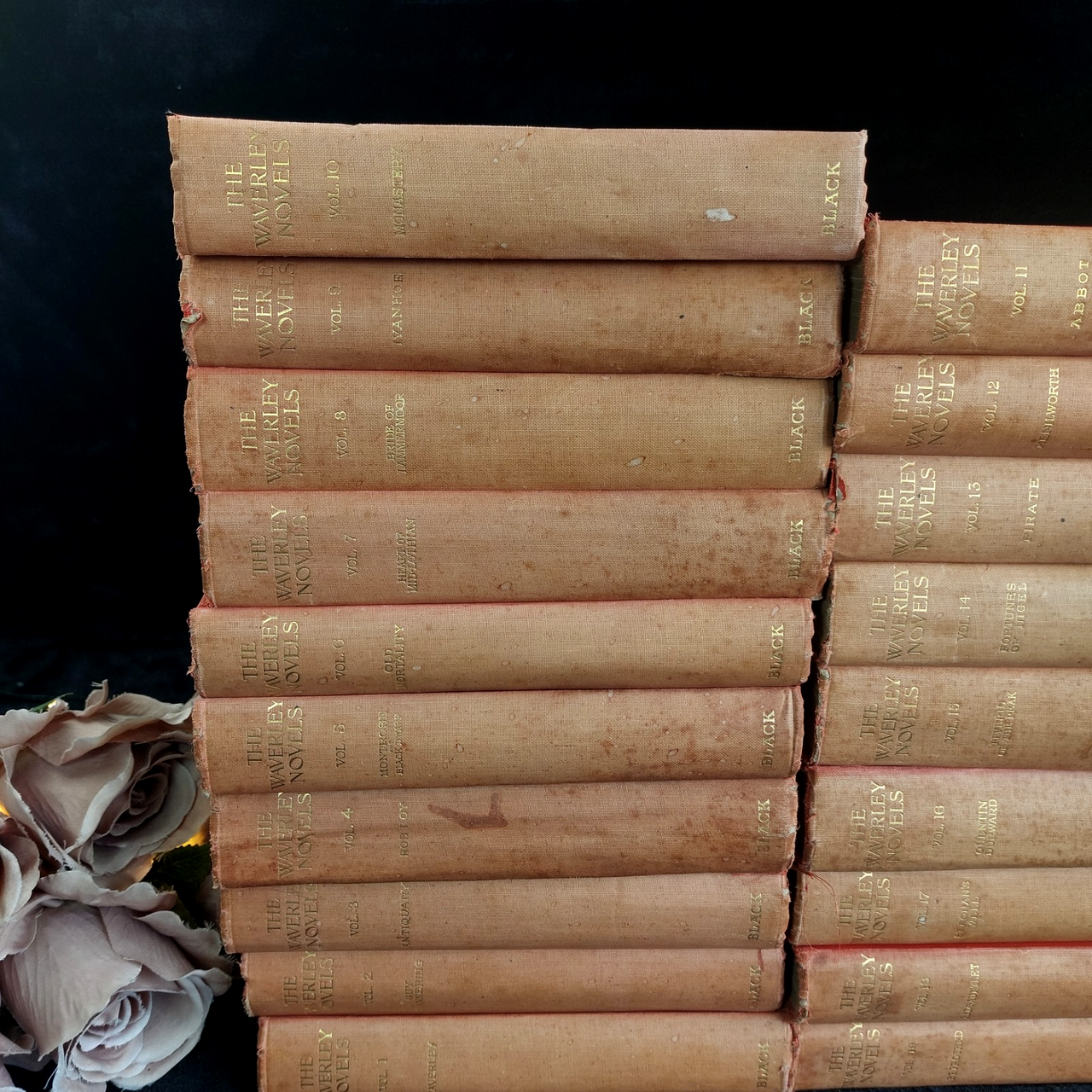 Antique Waverley Novels Set full 1904 25 Vol Sir Walter Scott Dryburgh Edition4