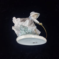 Thumbnail for NAO Girl Spain Figurine with Hoop Glazed Porcelain Worn Base A-16M Sculpture10