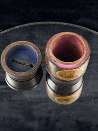 Thumbnail for Antique Mauchline Ware Barrel Bank – Castle St Aberdeen, Scottish Tartan c1890s6