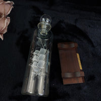 Thumbnail for Santa Glass Maria Ship In Bottle On Wooden Stand Frosted Sails Nautical Handmade8