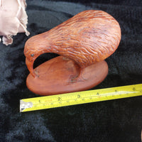 Thumbnail for Figurine Sculpture Handmade New Zealand Kiwi Bird Wooden Carving decor bird 3