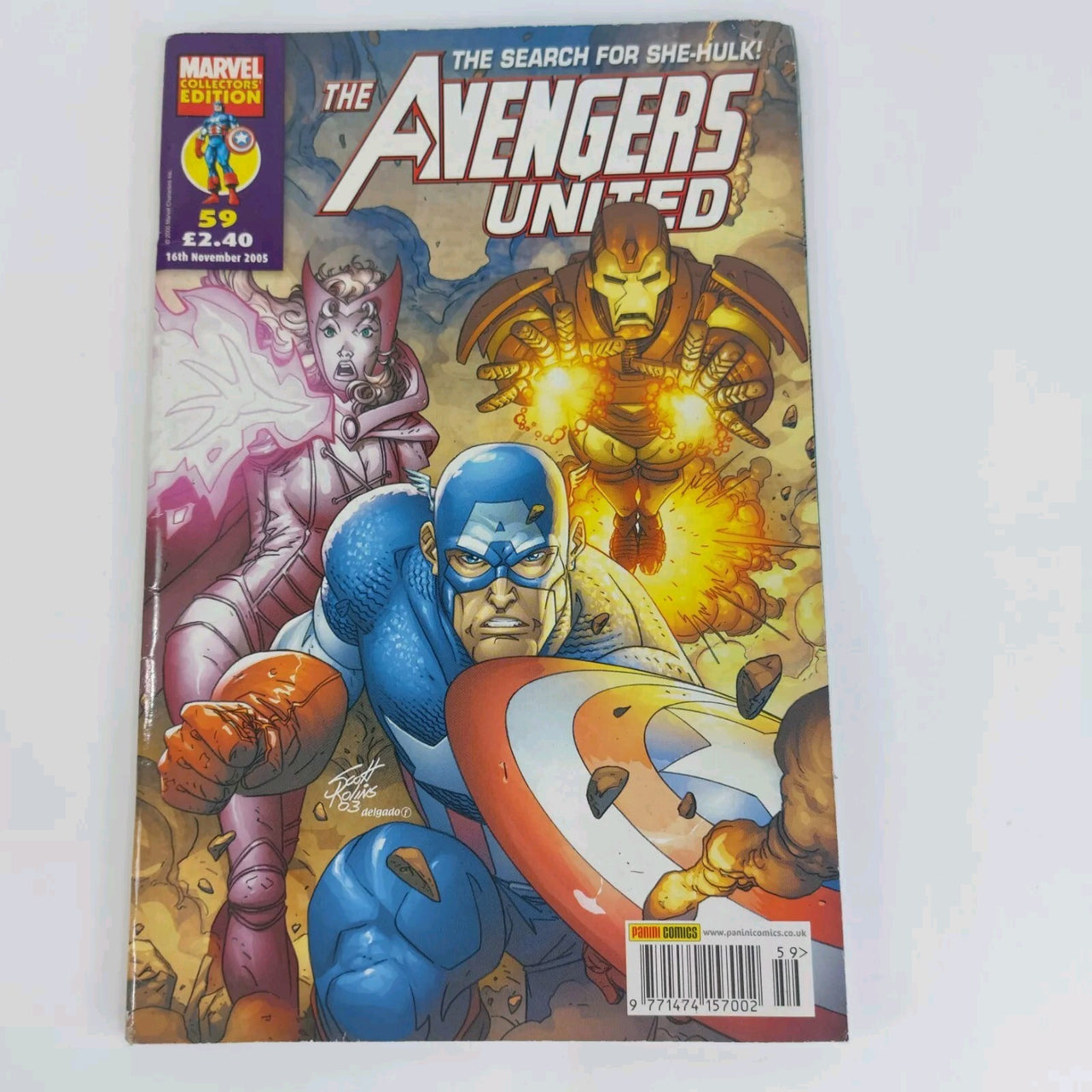 Marvel Comics- Nov 2005- 59 Avengers United Captain America collectable Vintage0