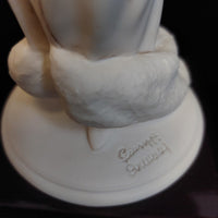 Thumbnail for RARE Giuseppe Armani Flowers Winter Lady figurine Florence boxed White Fur Coat.7