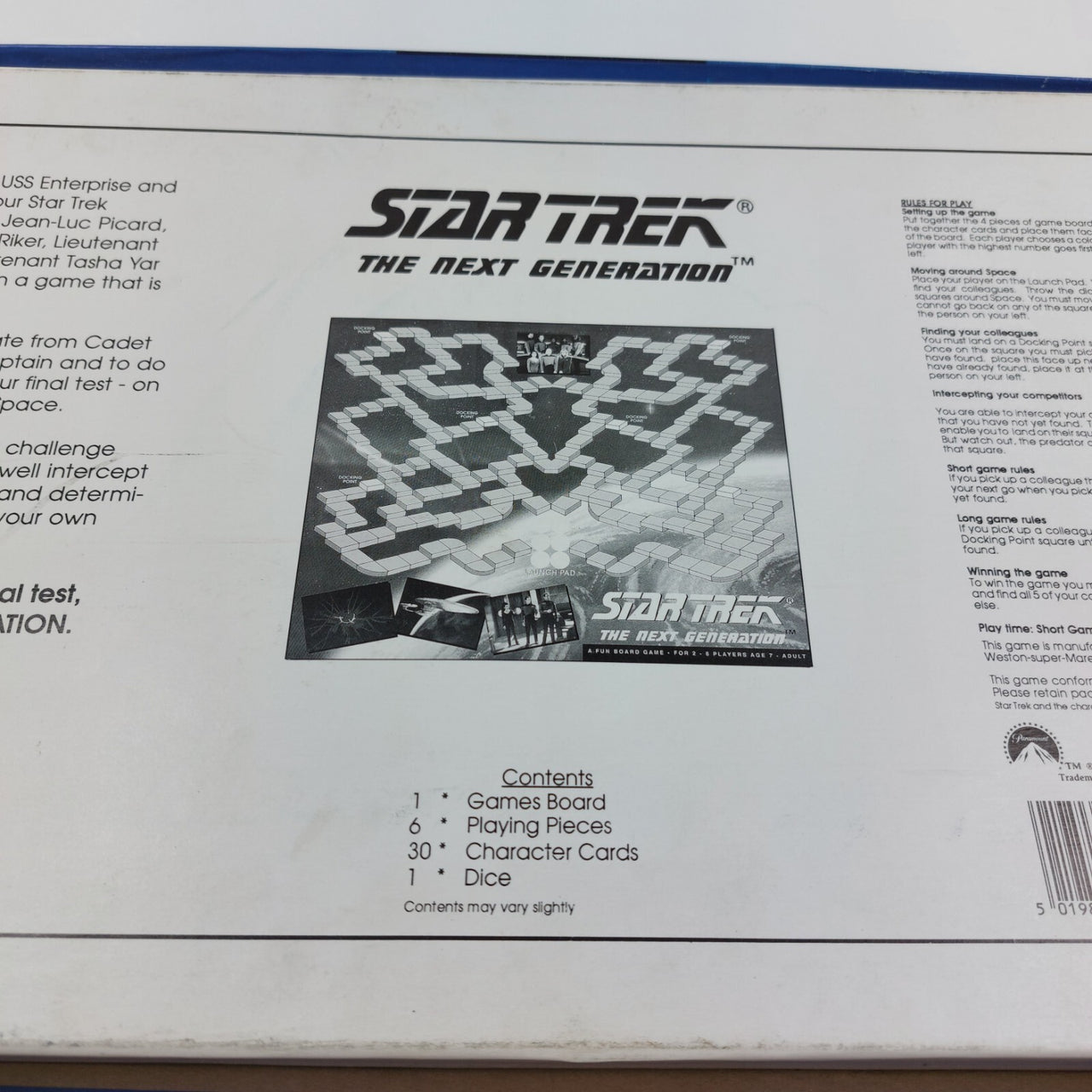Star 1993 Trek The Next Generation Board Game Version, Opened Never Used Vintage5