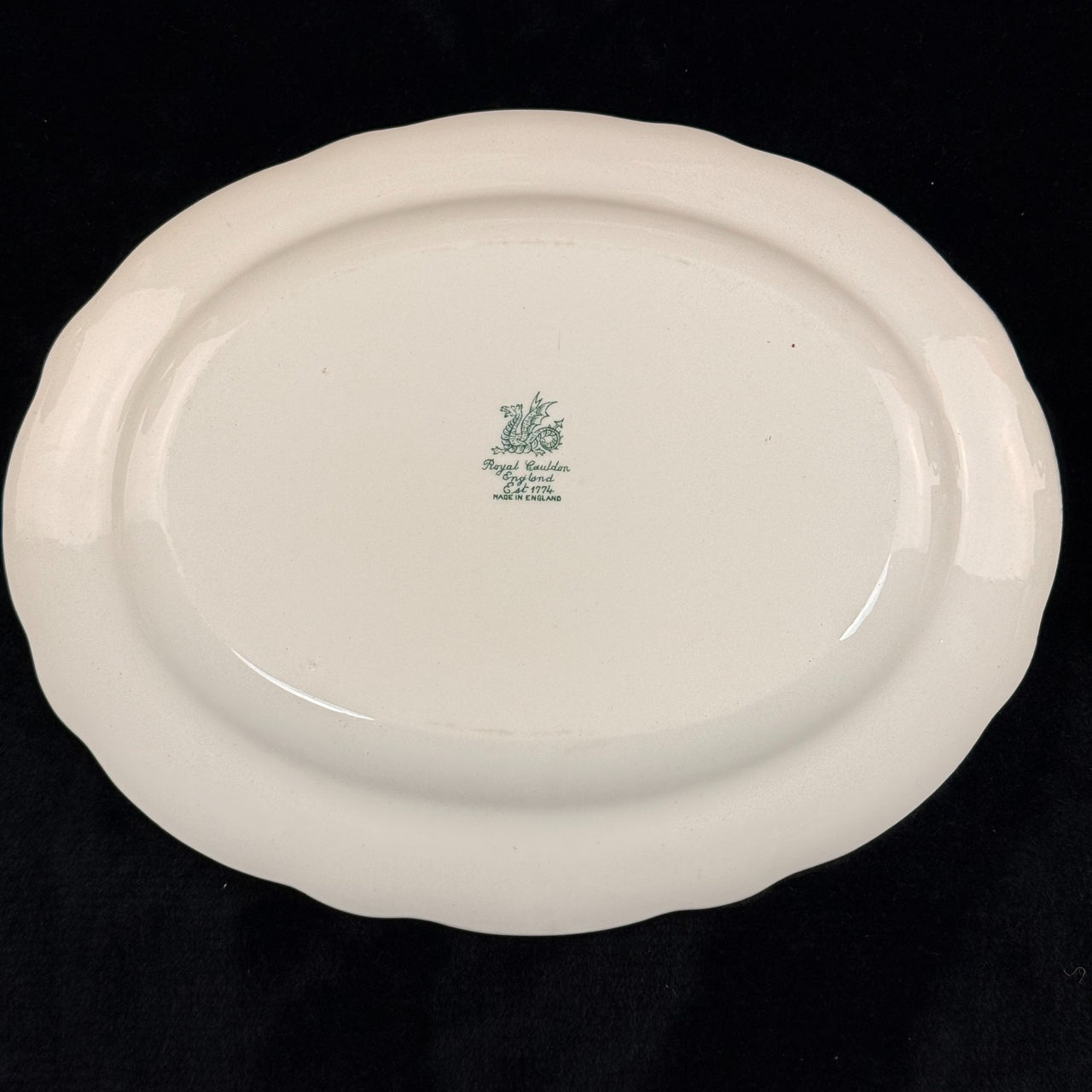 Royal England Cauldon Green Dragon Serving Set x6 – Vintage Ironstone China15