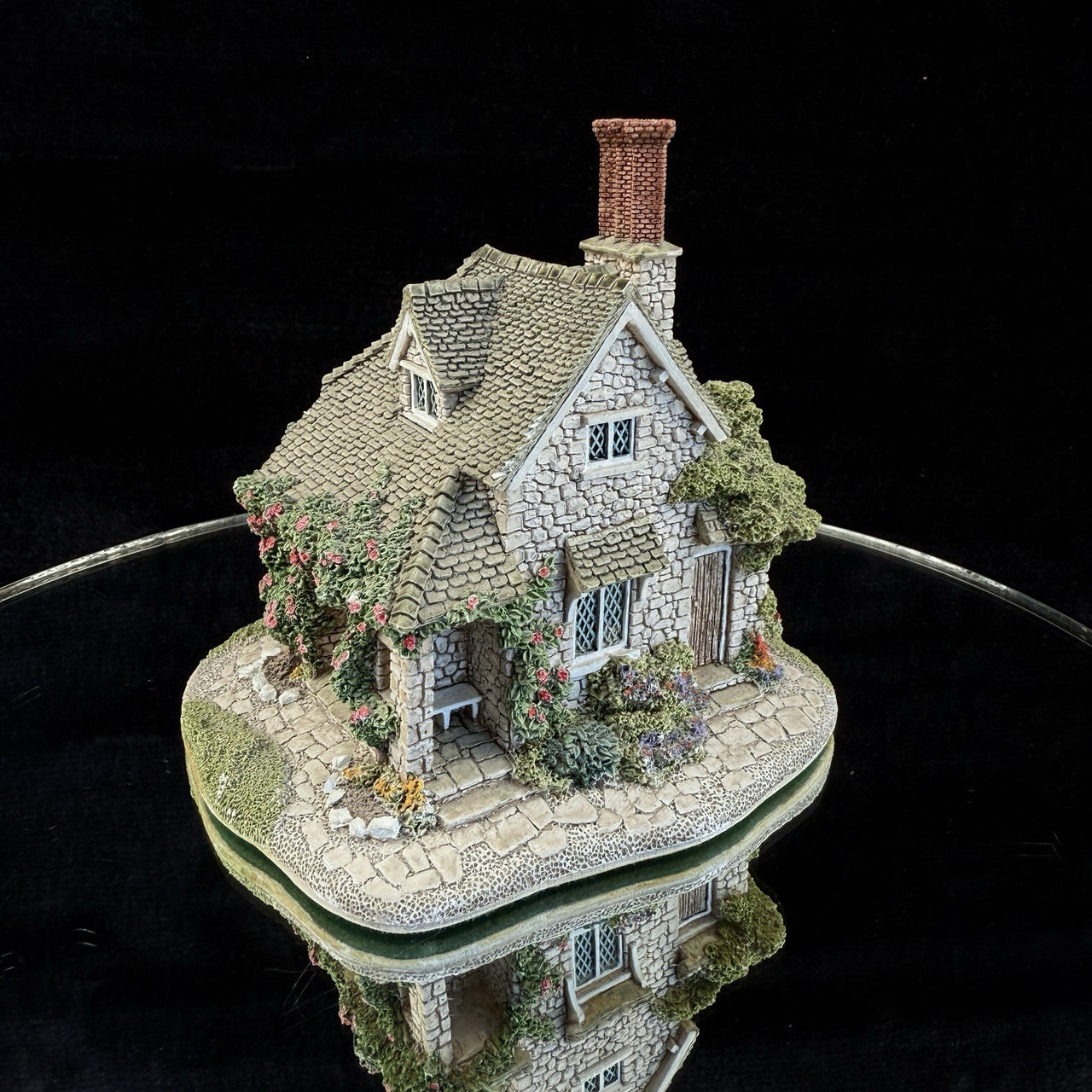 RARE Vintage 1991 Lilliput Lane "Rose Cottage" Miniature Blaise Collect Hamlet0
