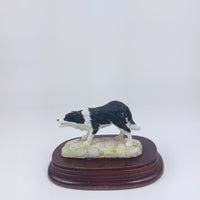 Thumbnail for Leonardo Collection Border Collie Dog Figurine 3.25 Collectable 1993 Resin, Wood3