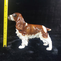 Thumbnail for Goebel Spaniel Dog Figurine Porcelain Germany Brown White 9