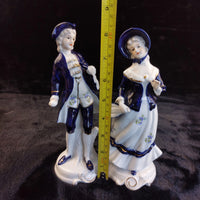 Thumbnail for Style Dresden Figurine Pair 8.5