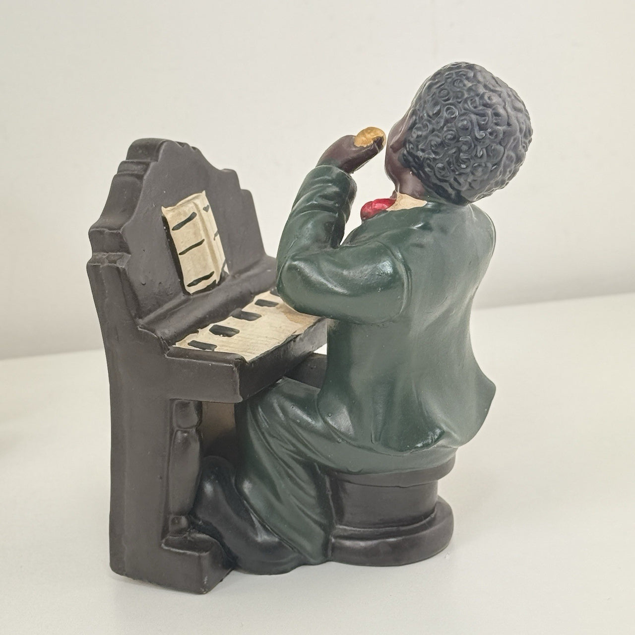 Ceramic Jazz Musician Figurine Set Of 4 See The Pics African American Band Pair4