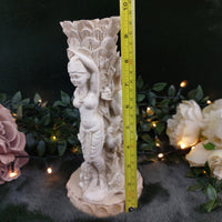 Thumbnail for Vintage Hindu Temple Dancer Sculpture Vase – Ornate Goddess Figurine, Damaged3