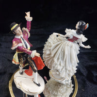 Thumbnail for Alka Dresden Deco German Porcelain Torero Spanish Pair Dancer chip see pics 12