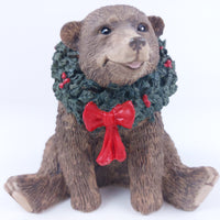 Thumbnail for Tom Silver Rubel Deer Christmas Bear Figurine - Collectible Festive Decor Resin4