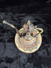 Thumbnail for One-of-a-Kind Hand-Painted Large Copper Pitcher & Tray/plate Set see the pics.12