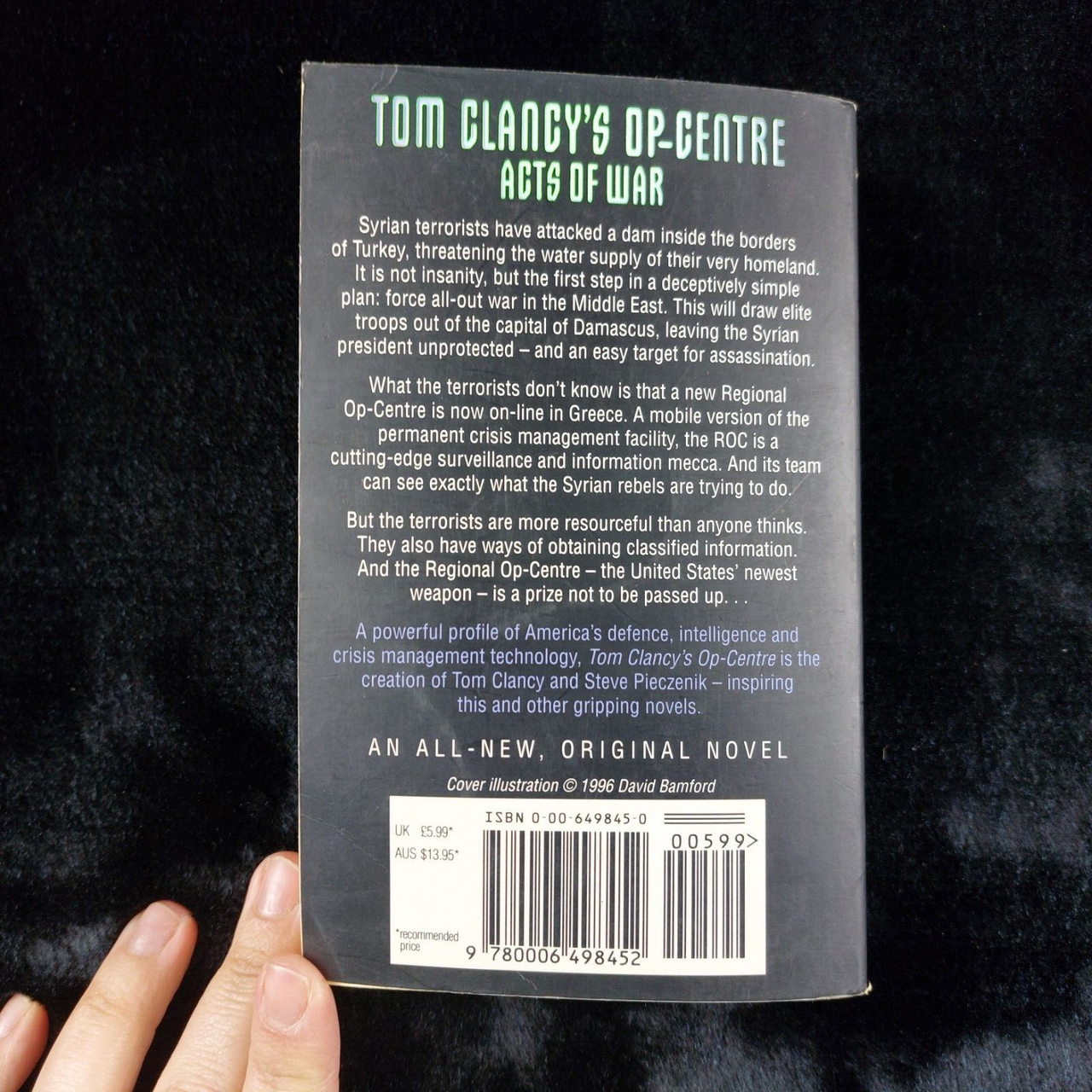 Tom Op Clancy's Centre Acts of War Paperback Thriller Book 1997 HarperCollins9