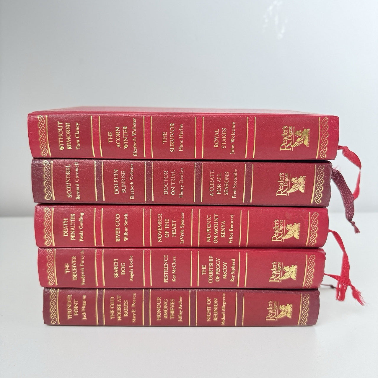 Readers Digest 5 Red Hardbacks Condensed Novels Thunder Point Without Remorse3